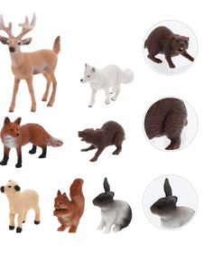Forest  Animal Figures, Realistic  Animals Set