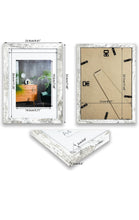 Load image into Gallery viewer, A4 Photo Frames Set of 6 Glass Window,Tabletop or Wall Mount,Distressed White