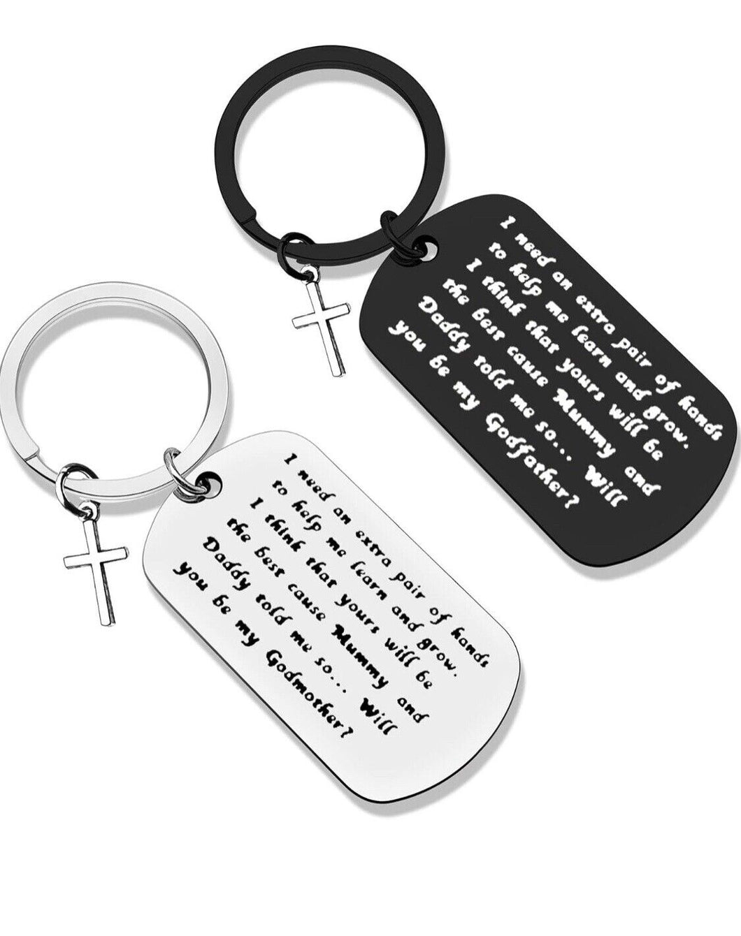 Godparent Gifts from Godchild keychain Godmother Keychain Gifts Baptism Gift