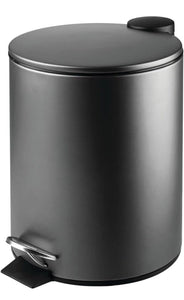 Bathroom Round Pedal Bin–5L Kitchen Bin with Pedal,Lid and Plastic Bucket Insert