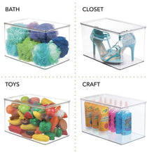 Load image into Gallery viewer, Set of 2 Storage Box — Craft Sorting Box with Hinged Lid Organiser Box