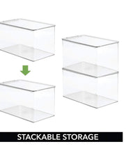 Load image into Gallery viewer, Set of 2 Storage Box — Craft Sorting Box with Hinged Lid Organiser Box