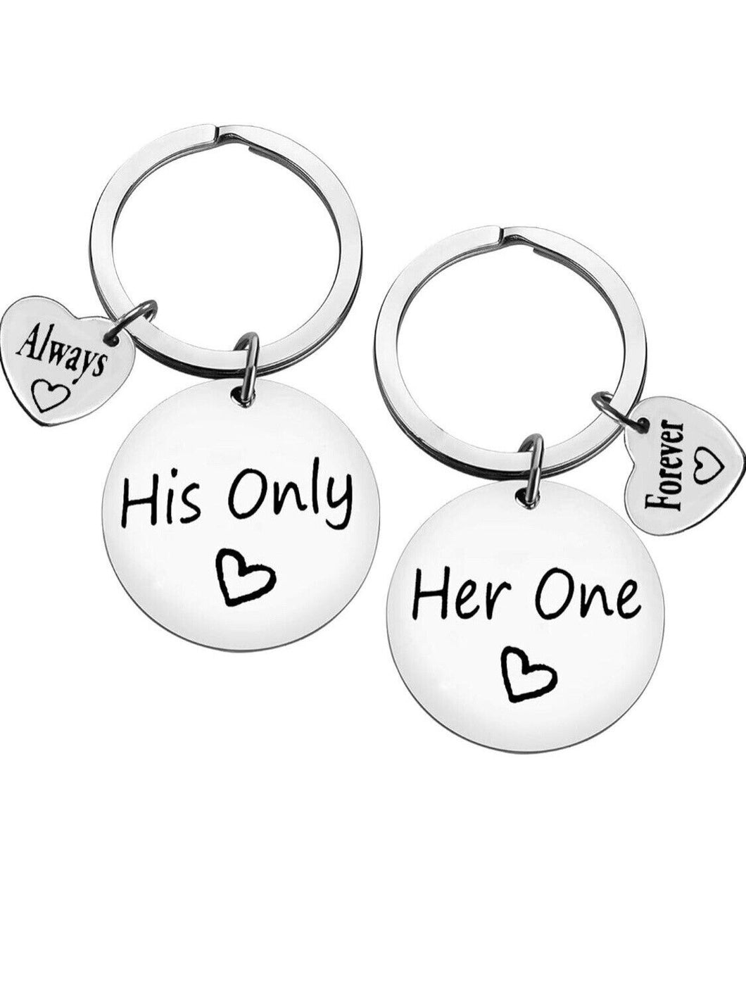 Connected Hearts Matching Couple Keyring Set Valentine’s Day Gifts Couples Gift