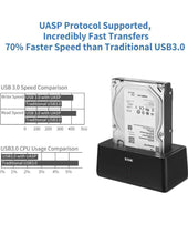 Load image into Gallery viewer, Hard Drive Docking Station USB 3.0 to SATA HDD/SSD Enclosure AdapterFor 2.5&amp;3.5”