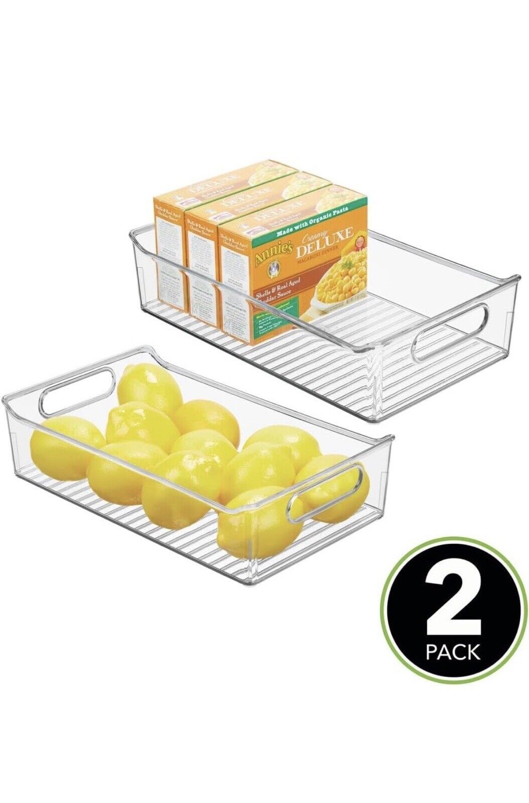 Kitchen Storage Box – Stackable Food Storage Box for The Kitchen Set Of 2