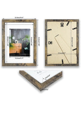 Load image into Gallery viewer, A4 Photo Frames Set of 6 Glass Window,Tabletop or Wall Mount,Distressed White