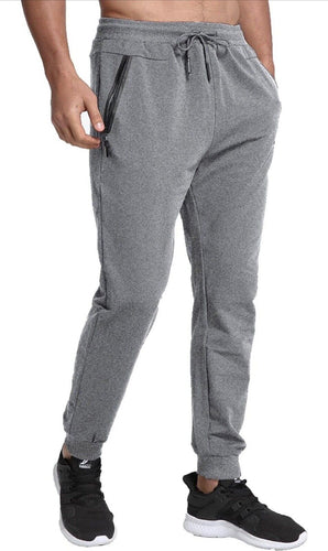 Tracksuit Bottoms for Men Joggers Slim Fit Jogging Bottoms Zip Pockets