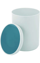 Load image into Gallery viewer, Swing Lid Bathroom Bin – Small Round Rubbish Bin  NMint Blue/Teal Blue