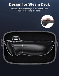 Protective Hard Shell Carry Case For Steam DeckCharger & Docking Station Storage