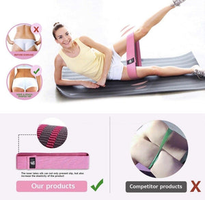 Resistance Band - Loop Hip Band for Women & Men for Hip Legs Stretching Workout