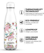 Load image into Gallery viewer, Stainless Steel Metal Water Bottle Sport Flask Great for Work Gym TravelProworks