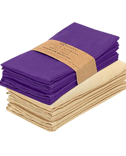 Cloth Napkins 12 Pack 18X18 Inch Dinner Table Napkins, Soft Comfortable Cotton