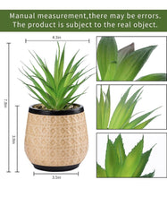 Load image into Gallery viewer, Artificial Succulent Plants Potted, Small Fake Succulents in Ceramic Pots - 3PCS