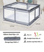 Load image into Gallery viewer, Baby Playpens Sturdy Safety Infant Activity Center (127cmX127cm), Dark Gray