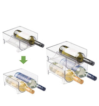 Load image into Gallery viewer, Practical Bottle Holder for The Refrigerator - Stackable Wine Rack for 2 Bottles