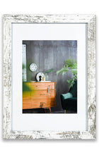 Load image into Gallery viewer, A4 Photo Frames Set of 6 Glass Window,Tabletop or Wall Mount,Distressed White