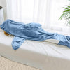 Shark Blanket Hoodie - Cozy Flannel Shark Wearable Blanket for Adults & Kids, Funny Shark Costume Sleeping Bag, Oversized Soft Hoodie Blanket