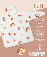 Load image into Gallery viewer, Hedgehog Wearable Blanket Hoodie – Oversized Flannel Hooded Blanket 170x122 cm, Cozy Hoodie Blanket for Women, Hedgehog Lovers Gift, Warm Oversized Blanket Hoodie with Pockets
